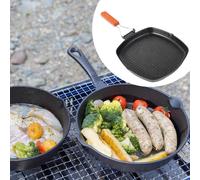 Padella antiaderente compatta per bistecca, per escursioni, cucina e pesca