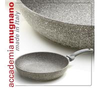 Padella Antiaderente Effetto Pietra Cuore di Pietra 30 cm Accademia Mugnano