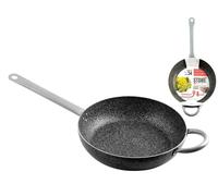 Padella Antiaderente Family Stone Cm 34 + Manico Argento Home