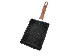 Padella antiaderente for frittata Tamagoyaki Wok Padella giapponese for uova Rettangolare Tamago Piccola frittura con utensili da cucina