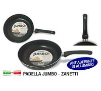 Padella Antiaderente in alluminio nero metallizzato jumbo 30 cm zanetti