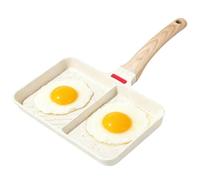 Padella antiaderente, mini padella quadrata per uova, per hamburger e | Ideale per cucinare in camicia con distribuzione uniforme del calore per pasti mattutini veloci e porzioni individuali