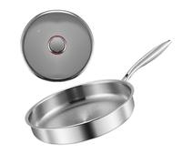 Padella antiaderente - Padella con coperchio | Pentola versatile | Utensili da cucina pentole con coperchio per piano cottura a induzione elettrica stufa grill pancake cucina casa campeggio ristorante