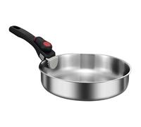 Padella Antiaderente - Padelle Da Friggere in Acciaio Inox | Padella Da Cucina Da Chef Da Cucina, Padella Portatile Con Manico Rimovibile, Padella Per Frittelle Per Cucine Da Campeggio Ex
