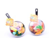 Padella con alimenti di plastica per bambini