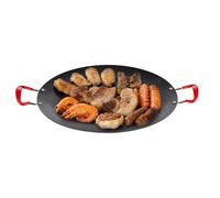 Padella coreana, fornello da campeggio, griglia per barbecue, griglia coreana con manico in silicone, padella rotonda, griglia coreana per interni per la casa