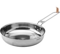 Padella da campeggio primus campfire in acciaio inox da 21 cm con anima in alluminio e manico pieghevole in 2 pezzi