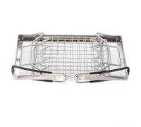 Padella da esterno pieghevole calda griglia in acciaio inox tostapane in acciaio inox riscaldatore per pane pieghevole per barbecue all'aperto