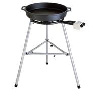 Padella di Ferro Ø 60 CM Con 2-Ring-Brenner E Paella-Fibel: Per 10-40 Persone