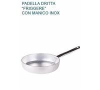 PADELLA DRITTA FRIGGERE Ø cm 36 X7H Alluminio 3 mm Professionale Pentole Agnelli