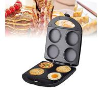 Padella elettrica antiaderente, per cucinare uova fritte, hamburger, omelette e altro ancora, con 4 slot per flapjack unici