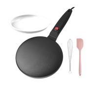 Padella Elettrica per Pancake Antiaderente 600W Piastra Elettrica Rotonda p9776