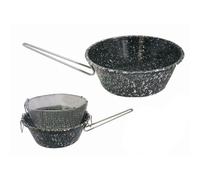 Padella Friggitrice con cestello scolafrtitto cm.30 ferro smaltato