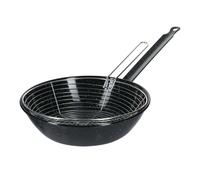 Padella Frittura La Ideal Smaltata in Ferro con Cestello ø 28 cm - Garcima