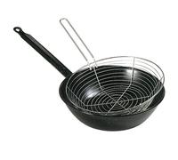 Padella Garcima smaltata con cestello e manico 28 cm