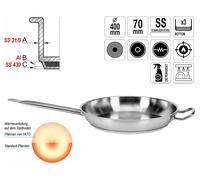 Padella Gastronomia Qualità Acciaio Inox Ø 40cm Induktiongeeignet