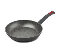 Ghidini Cipriano Padella VIVÀ 2246 Antiaderente Alluminio Induzione 24 cm Grigio e Rosso