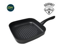 Padella grill alluminio antiaderente professionale dimensioni 24x24x5 cm per t