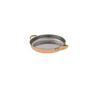 Padella rame, Tegame in rame con maniglie - in rame e ottone, 32cm