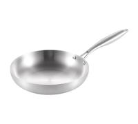 Padella in acciaio inox - padella profonda per cottura | padella adatta al forno | padella per cottura a induzione | utensili da cucina in acciaio inossidabile | padella in acciaio per bistecche e