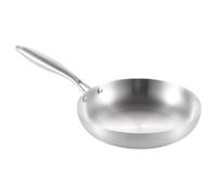 Padella in acciaio inox - padella profonda per cottura | padella adatta al forno | padella per cottura a induzione | utensili da cucina in acciaio inossidabile | padella in acciaio per bistecche e