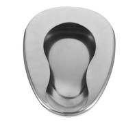 Padella in Acciaio Inox per Anziani, Ospedale e Assistenza | Argento, Uso Notturno, Design Ergonomico, per Donne e Pazienti Allettati