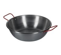 Padella in Ferro Spazzolato Fonda professionale per Spaghetti Wok Rotonda 32 cm