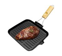 Padella in ghisa, padella per cottura, padella antiaderente in ghisa per cottura alla griglia forno stufa campeggio falò preparazione pasti all'aperto