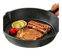 Padella in ghisa Padelle Padella per uova Beccuccio Versatore Manico resistente al calore Tutti i fornelli Pentole per uso interno ed esterno(20cm)