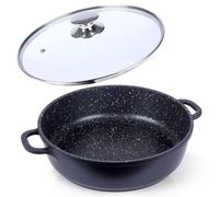 Padella in granito con coperchio in vetro GRANDE 28 cm