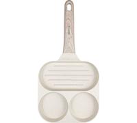 Padella in marmo 3 in 1 per uova, pancake e griglia per pancake, 18 cm, BEIGE, K
