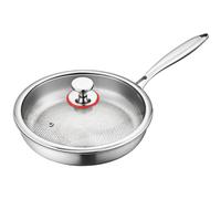 Padella in per for titanio con coperchio 22 cm 24 cm 26 cm 28 cm 30 cm