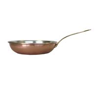 Padella in rame stagnato 1 manico Ø36 cm con manico in ottone ideale per la cottura al salto, per condire la pasta, cuocere le verdure Made In italy rame