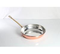 Padella in Rame stagnato da cucina manico ottone Professionale 40 cm chef cuoco