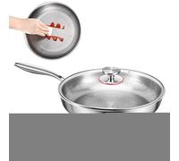 Padella in titanio - padella durevole, superficie resistente ai graffi | pentole leggere con non bastone e calore elevato per barbecue da cucina -pancake pasti da ristorante all'aperto campeggio