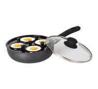 Padella KINGHOFF KH-1806 con rivestimento effetto marmo e inserto per uova, 20 c