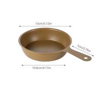 Padella Mini per Uova - Acciaio Bicchiere Misuratore Per Cucina | da Cucina da Campeggio ad Alta Temperatura per Mangiare in Appartamento Viaggio Trekking Picnic Outdoor,per Mangiare Viaggio Ap