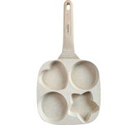 Padella multifunzione 4 in 1 in marmo per pancake e uova, 18 cm, BEIGE, KLAUSBER