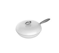 Padella multiuso da cucina for uso domestico, padella antiaderente di grande capacità, all'ingrosso(Blue,White)