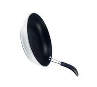 Padella, Padella a Fondo Piatto con Dissipazione Uniforme del Calore, Lega di Alluminio, Piccola, Universale, Facile da Pulire, Durevole (20 cm)