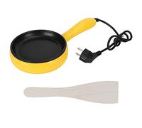 Padella Pancake Elettrica, Padella Multifunzione per Mini Uova da 350 W con Manico Padella Antiaderente per Bistecca Singola per Campeggio in Dormitorio