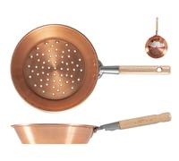 Padella Per Castagne In Rame Pesante Cm 27, Rombo