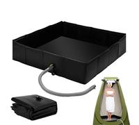 Padella per doccia pieghevole, base doccia portatile, supporto per doccia temporaneo portatile, impermeabile, con design antiscivolo per il bagno degli animali domestici