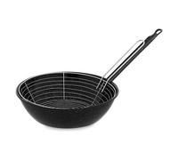 Padella per Friggere con Cestino Vaello Nero Acciaio Smaltato