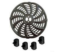 Padella per friggitrice ad aria per Gourmia 6QT GAF698 GAF686, in acciaio inox, antiaderente, lavabile in lavastoviglie, con 4 gommini paraurti, 23,8 x 23 cm