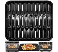 Padella per friggitrice ad aria per Ninja Foodi DT251 DT201 DT200 digitale friggitrice d'aria forno da banco, 13,6 * 11,6 '' Friggitrice ad aria piastra piastra Crisper Rack accessori sostituzione