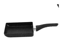 Fdit Padella per frittata di uova Tamagoyaki Padella quadrata giapponese Padella per uova Mini padella antiaderente con manico anti scottatura per ristorante domestico