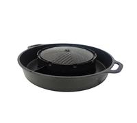 Padella per grigliare Pentole per barbecue coreane portatili 2 in 1 per