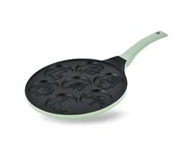Padella per Pancake Antiaderente 26 cm con 7 Fori e Manico in Silicone