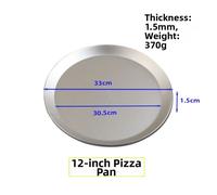 Padella per pizza in alluminio traforato forma rotonda per pizza croccante ripie